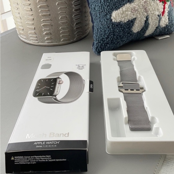 Apple Watch Mesh band 42-44 mm Stainless steel Unisex - Picture 1 of 6